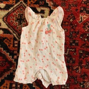 Albetta muslin cherry romper